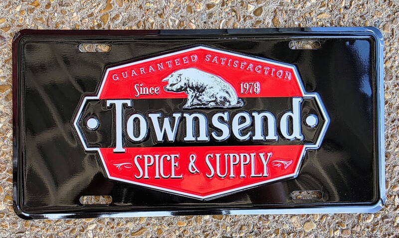 TOWNSEND LICENSE PLATE